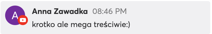 Opinia o webinarze Anna